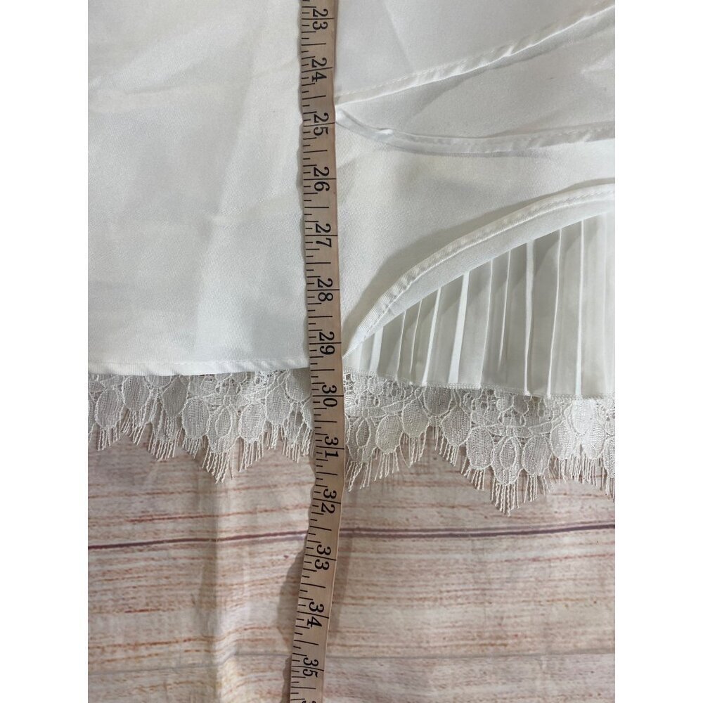 HA Boutique Women's White Asymetrical Cocktail Mini Dress - Medium - Picture 11 of 14